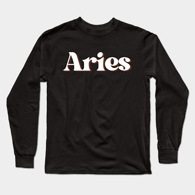 aries Long Sleeve T-Shirt by thedesignleague